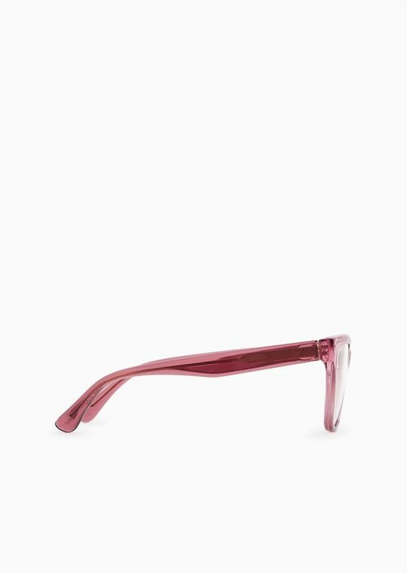 Pink Emporio Armani Women’s Cat-eye Glasses | EA-SN57709