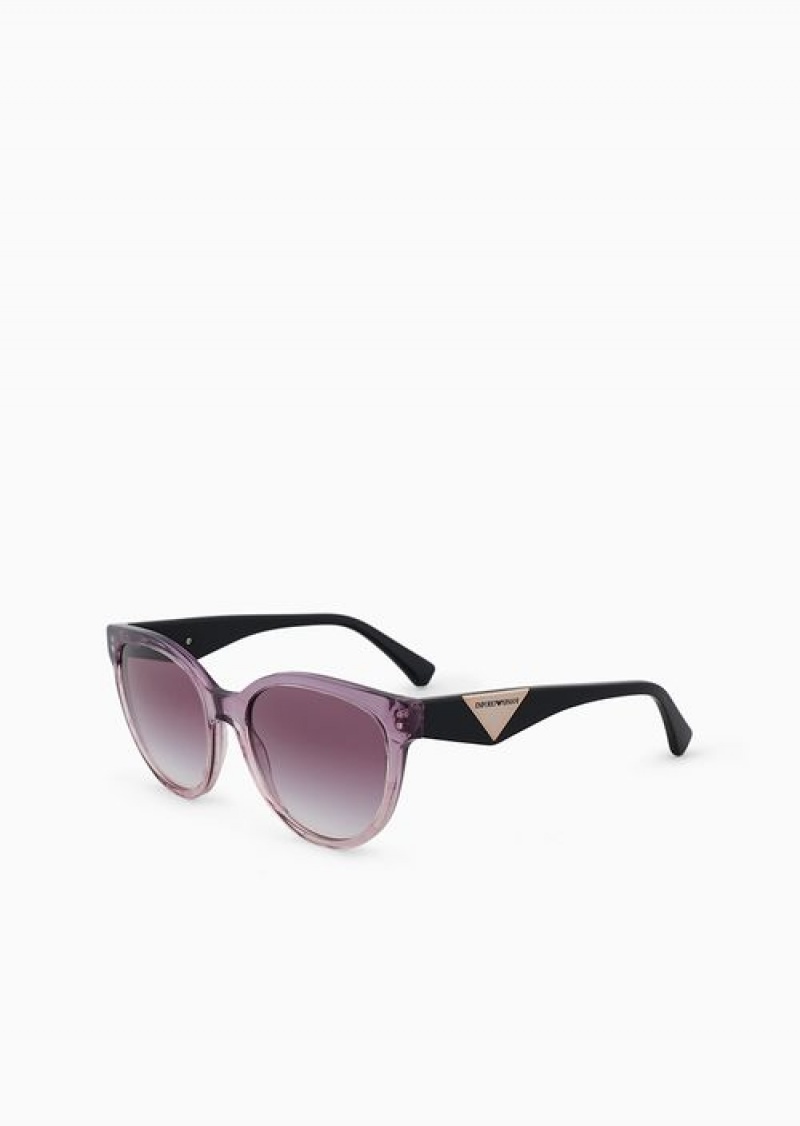 Purple Emporio Armani Women’s Cat-eye Sunglasses | EA-SN57720