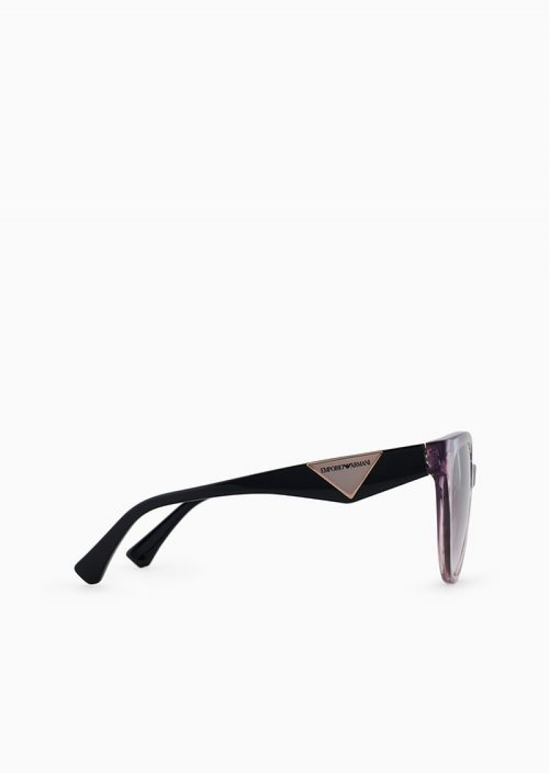 Purple Emporio Armani Women’s Cat-eye Sunglasses | EA-SN57720