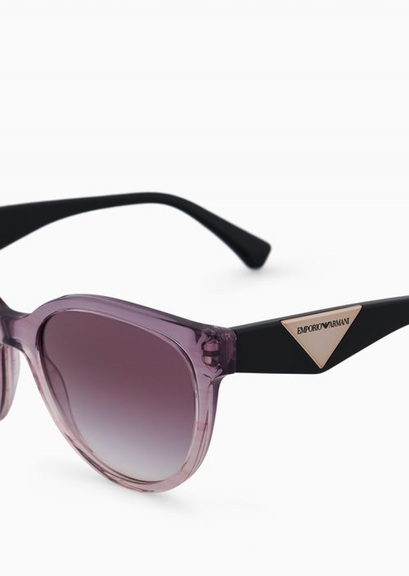 Purple Emporio Armani Women’s Cat-eye Sunglasses | EA-SN57720