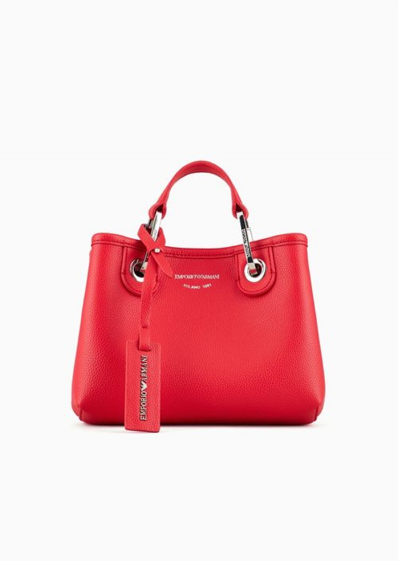 Red Emporio Armani Deer-print Myea Mini Bag | EA-SN57282