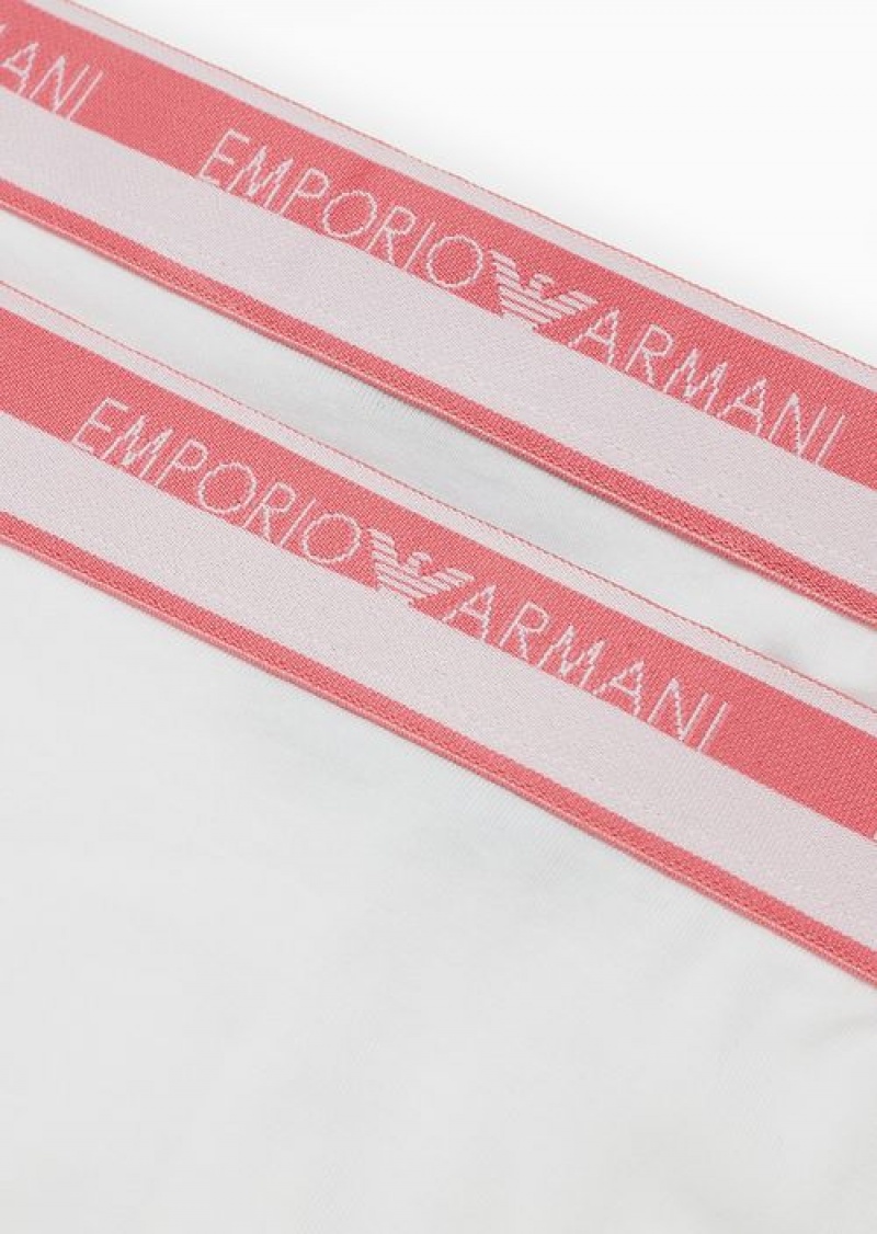 White Emporio Armani Brazilian Briefs | EA-SN56632