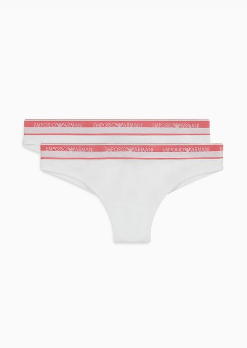 White Emporio Armani Brazilian Briefs | EA-SN56632