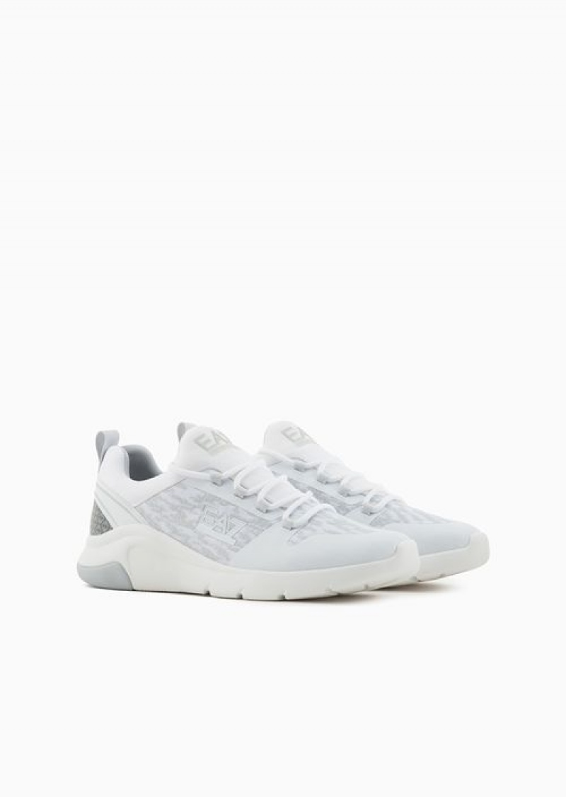 White Emporio Armani Evo Racer Sneakers | EA7-SN59793