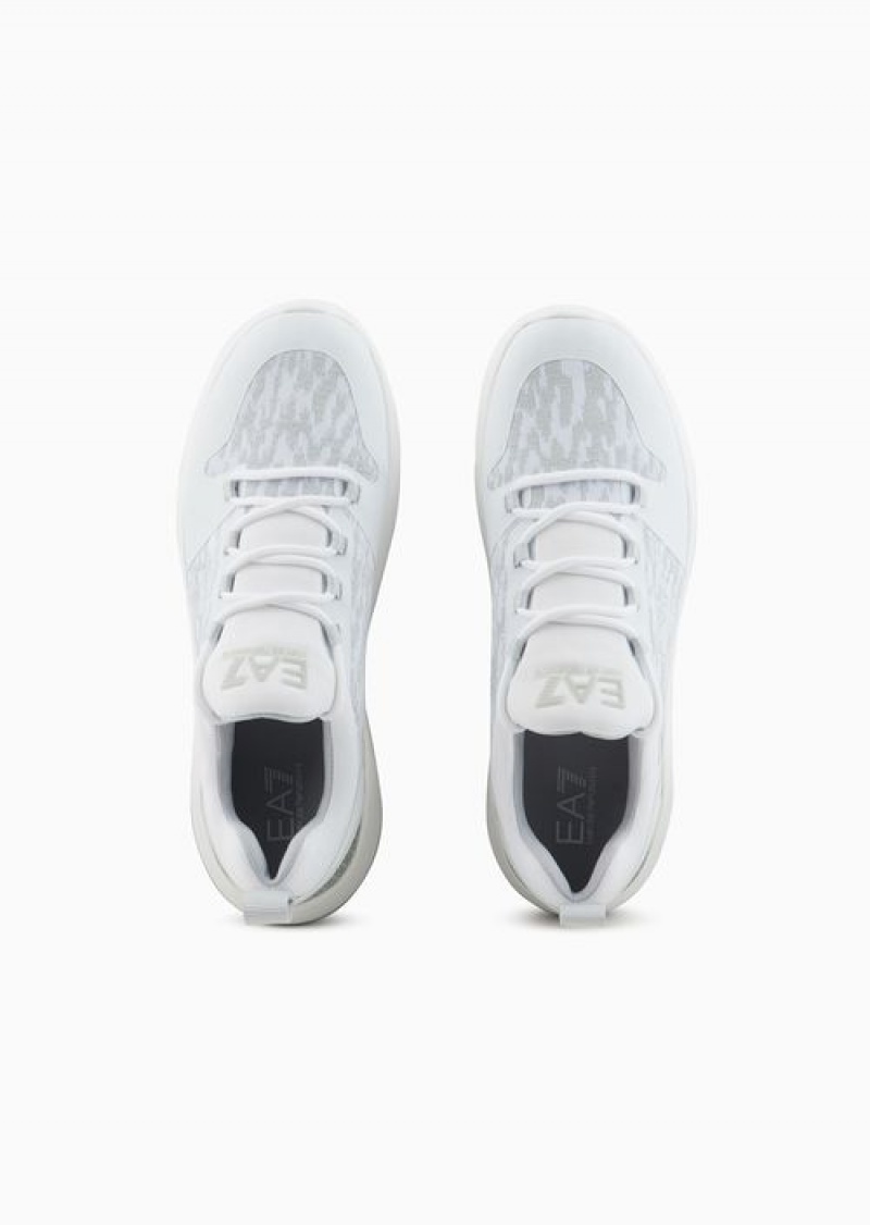 White Emporio Armani Evo Racer Sneakers | EA7-SN59793