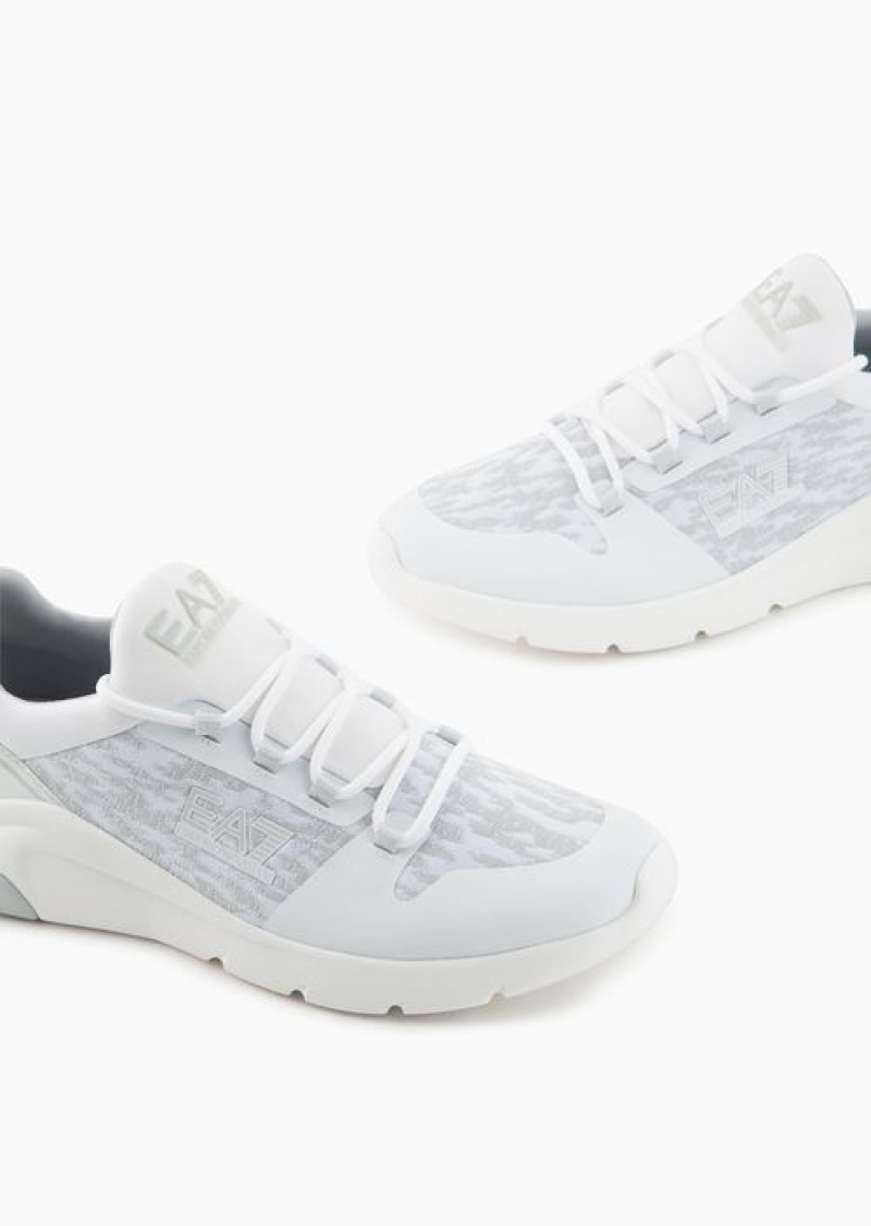 White Emporio Armani Evo Racer Sneakers | EA7-SN59793