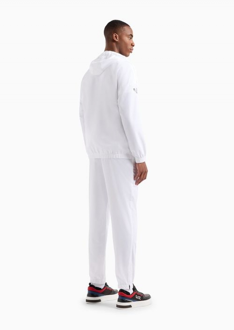 White Emporio Armani Tennis Pro Tracksuit In Ventus7 Technical Fabric | EA7-SN59899